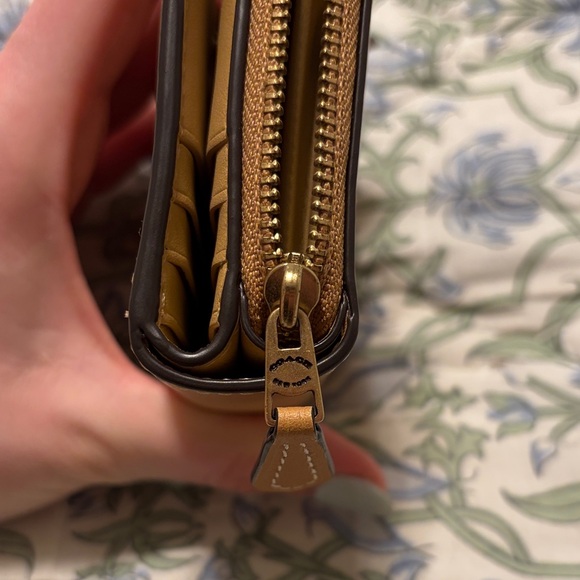 Coach Tan Leather Zipper Wallet - Picture 6 of 6